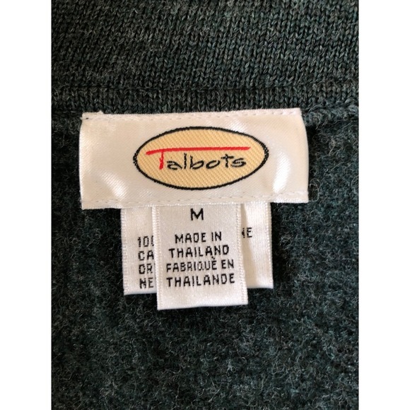 Talbots Wool Zip Front Jacket Coat Green Medium Womens Career Classic - Picture 5 of 16